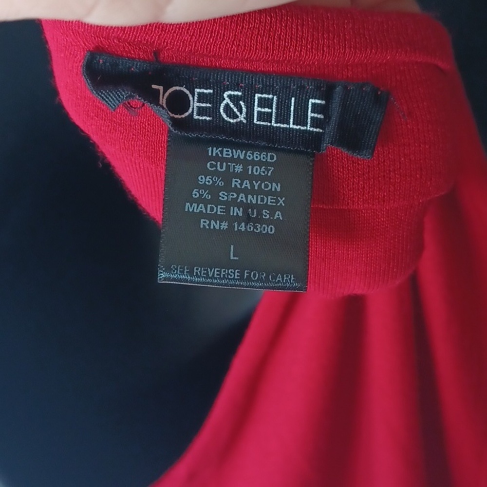Joe & Elle Bodycon Racer Back Red Dress - Picture 5 of 6
